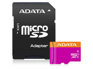 کارت حافظه ای دیتا مدل ADATA Premier microSDXC Card UHS-I Class 10 64GB 80MB/s با آداپتور